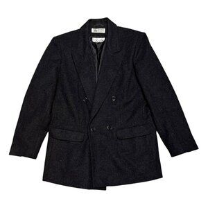 BILL BLASS Vintage PURE NEW WOOL Luxury Winter Business Casual Coat Womens 12